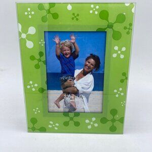 3 1/2in X 5in Decorated Glass Photo Stand Up Frame